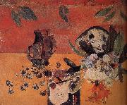 Paul Gauguin There Ukiyoe flower background Spain oil painting artist